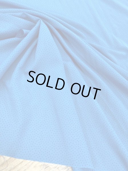 画像5: 生地:ポリ100%ミニドット柄プリント(ブルー/黒) (5)