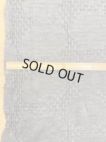 画像2: 生地:綿水玉ジャガードニット(グレー) (2)