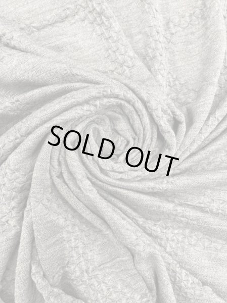 画像7: 生地:綿水玉ジャガードニット(グレー) (7)