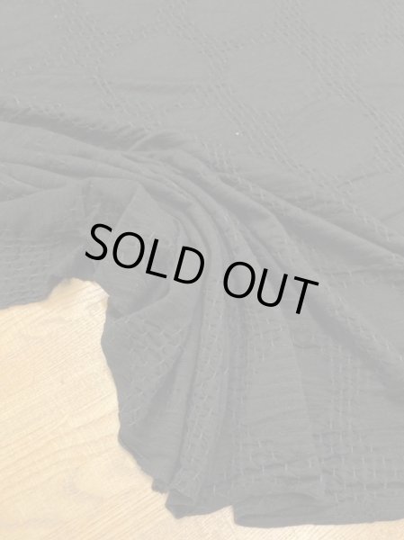 画像6: 生地:綿水玉ジャガードニット(黒) (6)