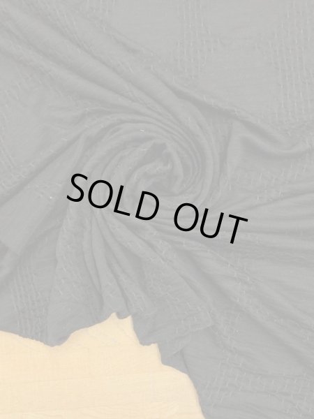 画像7: 生地:綿水玉ジャガードニット(黒) (7)