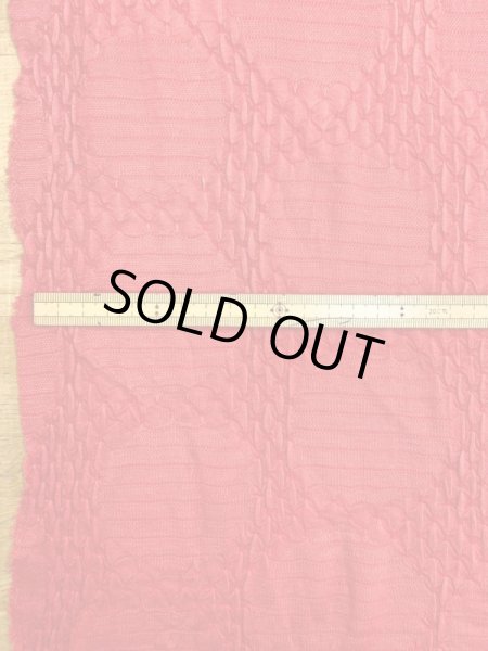 画像2: 生地:綿水玉ジャガードニット(朱色) (2)