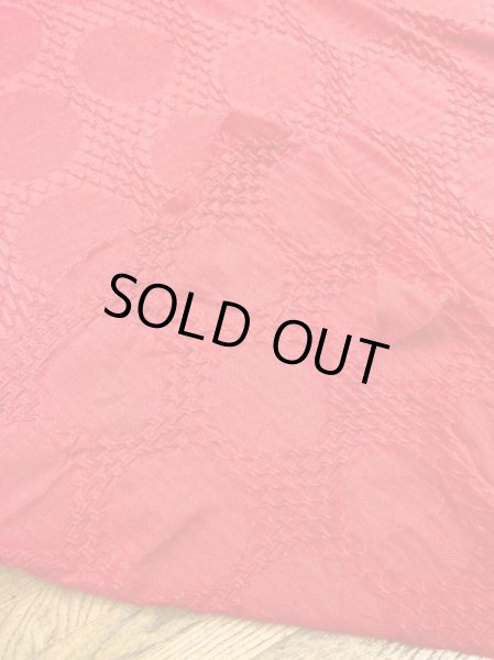 画像3: 生地:綿水玉ジャガードニット(朱色) (3)