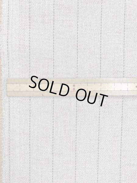 画像2: 生地:麻風ストライプ糸ポリエステル(生成) (2)