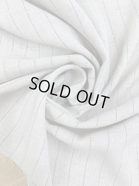 画像7: 生地:麻風ストライプ糸ポリエステル(生成) (7)