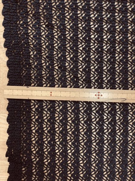 画像2: 生地:ポリエステルレース(黒) (2)