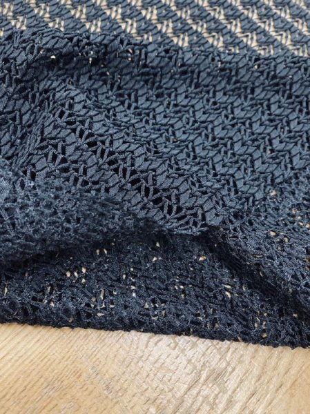 画像4: 生地:ポリエステルレース(黒) (4)