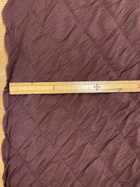 画像2: 生地:ポリ系2WAY接結ニット(茶色) (2)