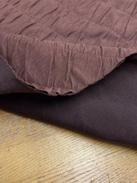 画像5: 生地:ポリ系2WAY接結ニット(茶色) (5)