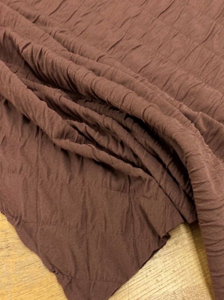 画像7: 生地:ポリ系2WAY接結ニット(茶色) (7)