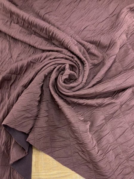 画像8: 生地:ポリ系2WAY接結ニット(茶色) (8)