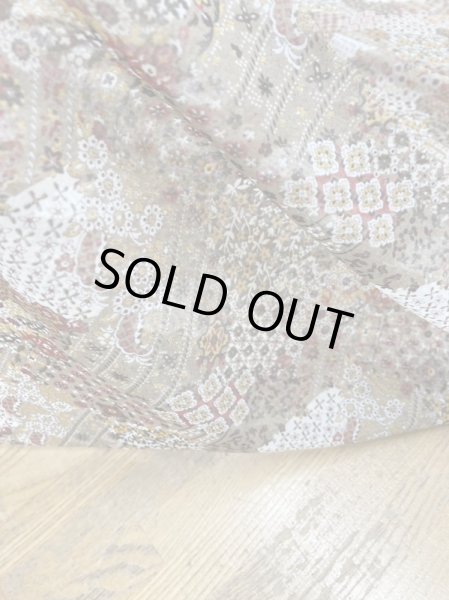 画像4: 生地：プリントポリエステル（黒茶） (4)