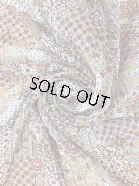 画像7: 生地：プリントポリエステル（黒茶） (7)