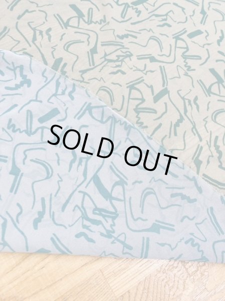 画像3: 生地：ポリエステルプリントジョーゼット（薄緑／緑） (3)