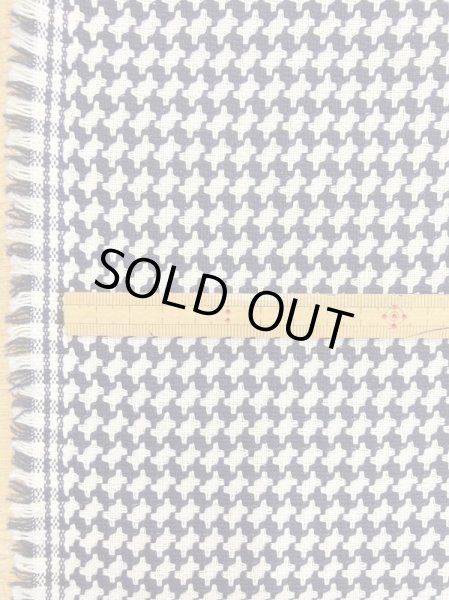 画像2: 生地：ウールポリ混千鳥柄（紺／白） (2)