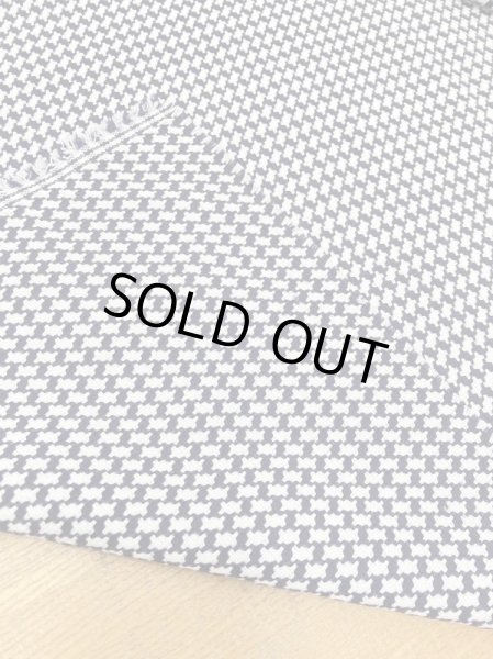 画像3: 生地：ウールポリ混千鳥柄（紺／白） (3)