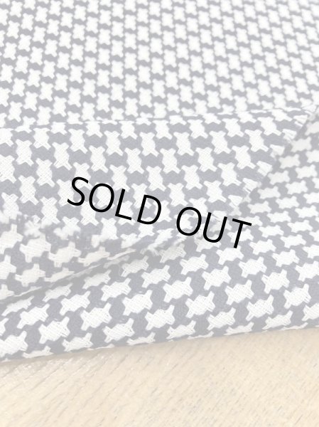 画像4: 生地：ウールポリ混千鳥柄（紺／白） (4)