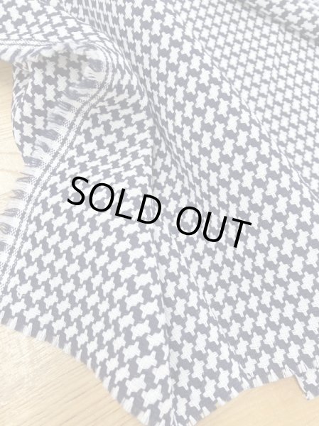 画像5: 生地：ウールポリ混千鳥柄（紺／白） (5)