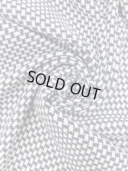 画像6: 生地：ウールポリ混千鳥柄（紺／白） (6)