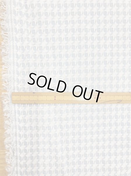 画像2: 生地：ウールポリ混千鳥柄（水色／白） (2)