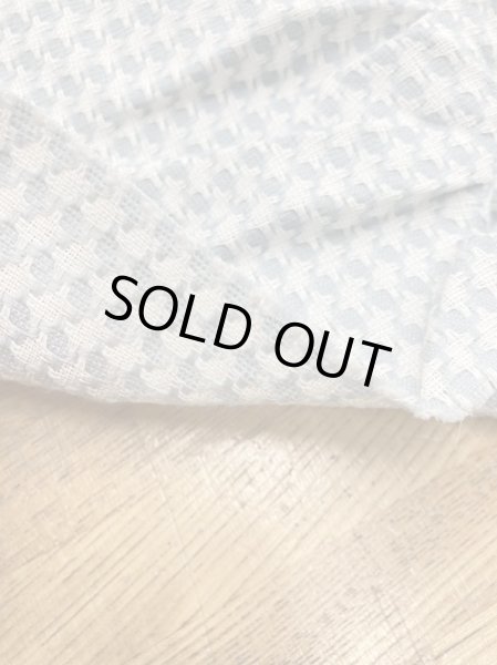 画像4: 生地：ウールポリ混千鳥柄（水色／白） (4)