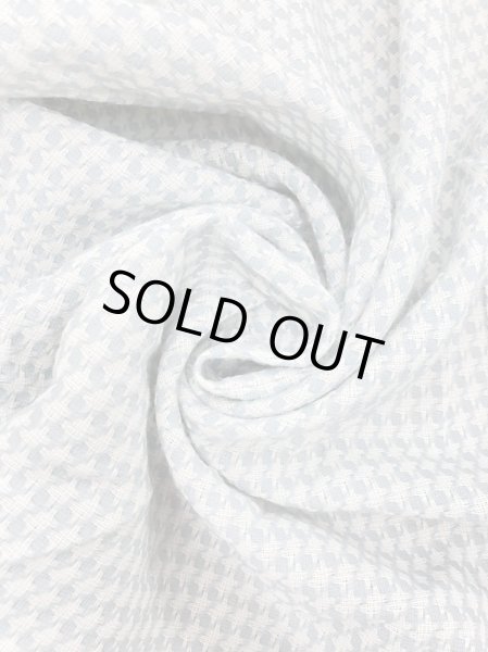 画像6: 生地：ウールポリ混千鳥柄（水色／白） (6)