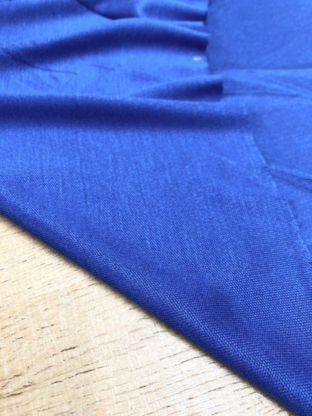 画像6: 生地:シルケット加工シルクニット(ブルー) (6)