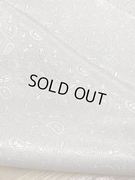 画像3: 生地:ペイズリー柄ジャガードポリエステル(ベージュ) (3)