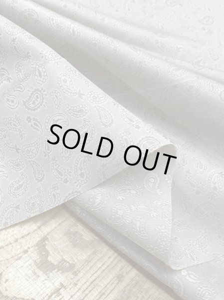 画像5: 生地:ペイズリー柄ジャガードポリエステル(ベージュ) (5)