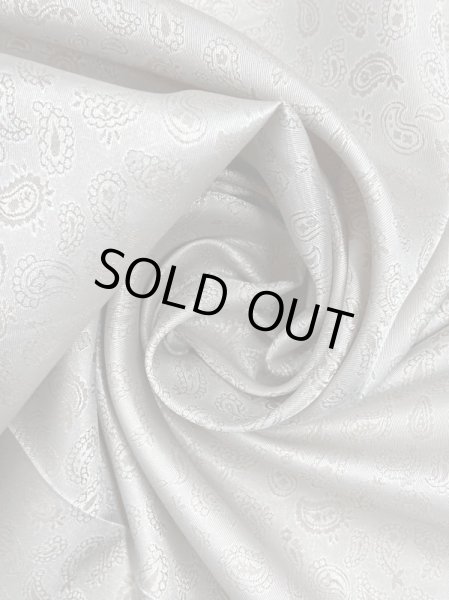 画像6: 生地:ペイズリー柄ジャガードポリエステル(ベージュ) (6)