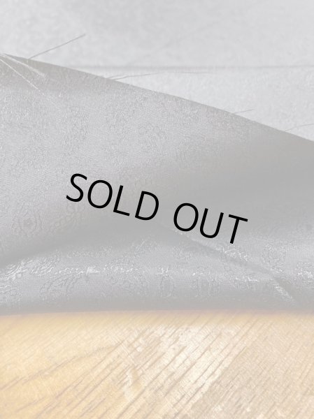 画像4: 生地:ペイズリー柄ジャガードポリエステル(黒) (4)