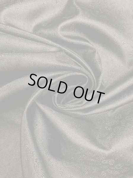 画像6: 生地:ペイズリー柄ジャガードポリエステル(黒) (6)