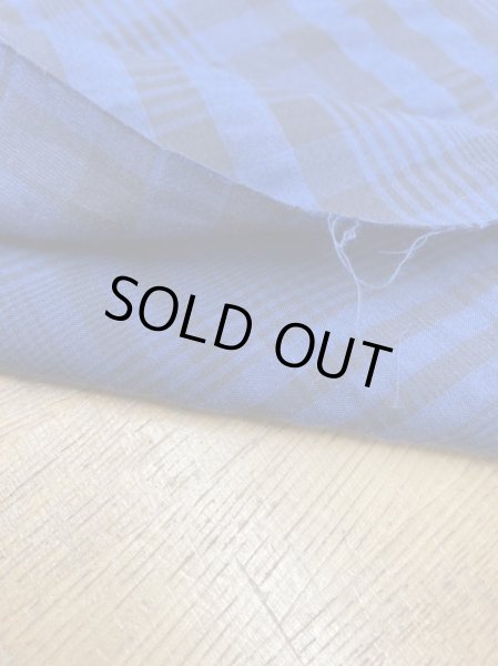 画像5: 生地:チェック柄綿100%リップル加工(紺/濃紺) (5)