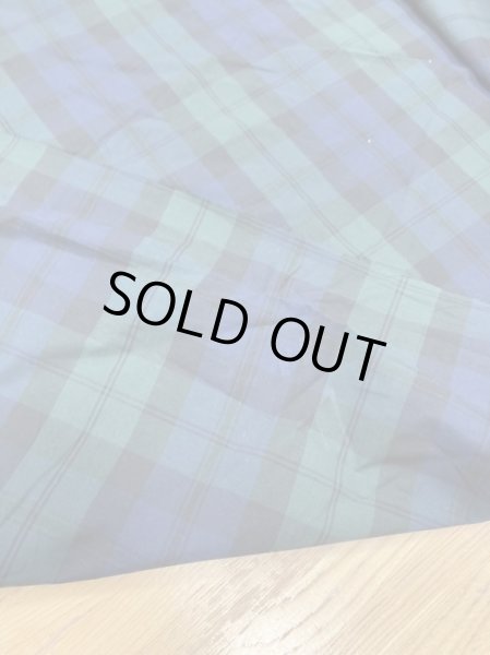 画像3: 生地：ブラックウォッチ柄綿100％リップル加工（グリーン） (3)