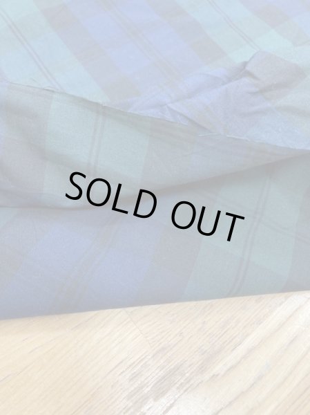 画像4: 生地：ブラックウォッチ柄綿100％リップル加工（グリーン） (4)