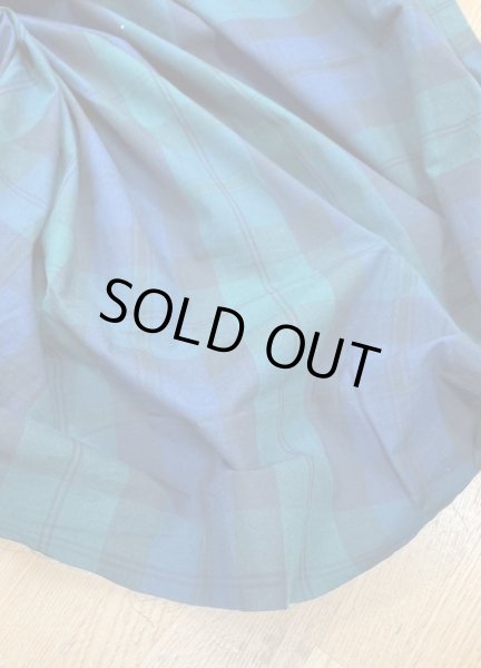 画像5: 生地：ブラックウォッチ柄綿100％リップル加工（グリーン） (5)