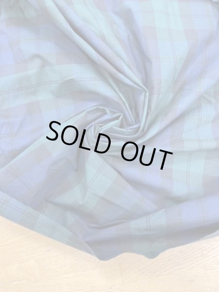 画像6: 生地：ブラックウォッチ柄綿100％リップル加工（グリーン） (6)