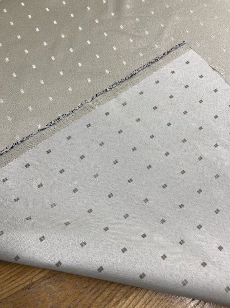 画像3: 生地:スクエア柄ポリエステル(クリームベージュ) (3)