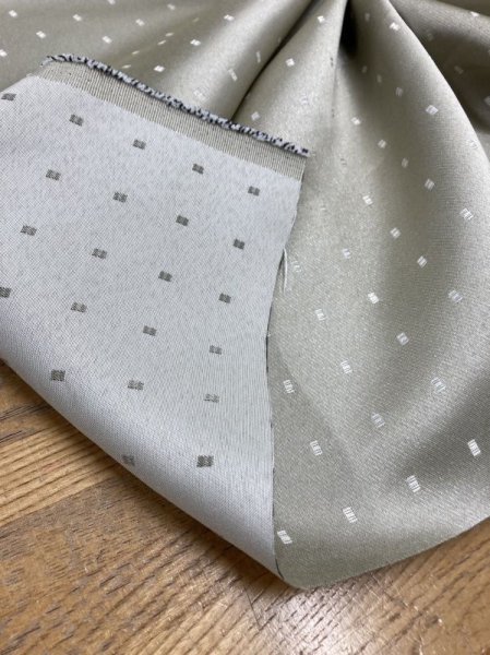 画像7: 生地:スクエア柄ポリエステル(クリームベージュ) (7)