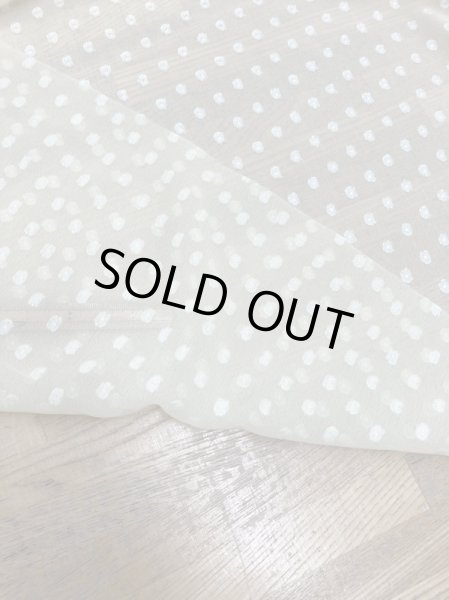 画像3: 生地:ドット柄カットボイルポリエステル(イエロー) (3)