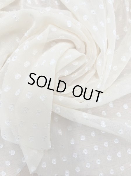 画像5: 生地:ドット柄カットボイルポリエステル(イエロー) (5)