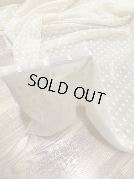 画像6: 生地:ドット柄カットボイルポリエステル(イエロー) (6)