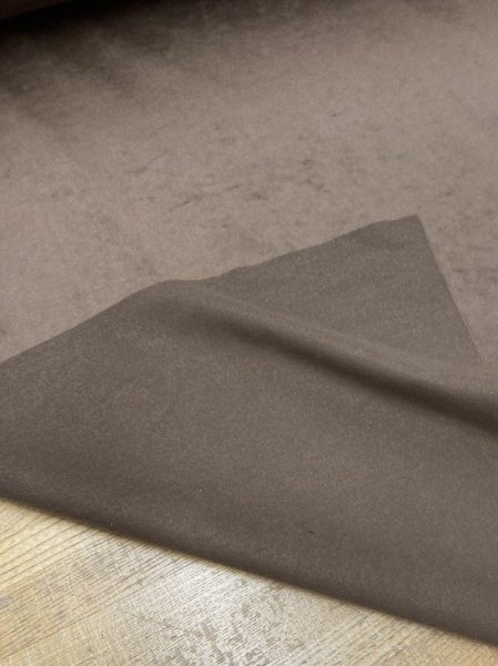 画像3: 生地:ポリエステル100%カラースエード(茶) (3)