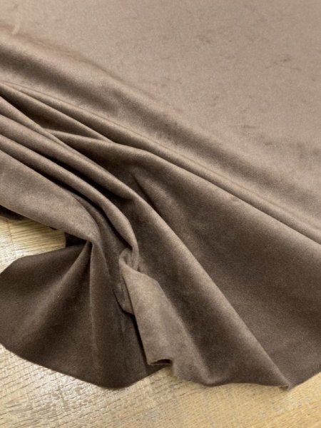画像5: 生地:ポリエステル100%カラースエード(茶) (5)