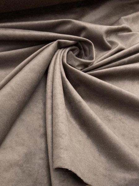 画像6: 生地:ポリエステル100%カラースエード(茶) (6)