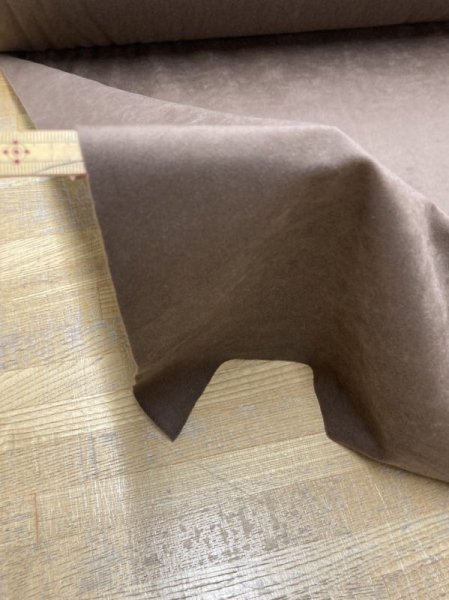 画像7: 生地:ポリエステル100%カラースエード(茶) (7)