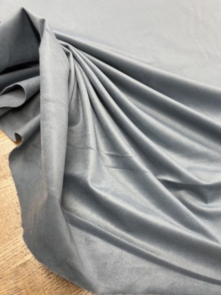 画像5: 生地:ポリエステル100%カラースエード(ブルーグレー) (5)