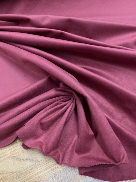 画像5: 生地:ポリエステル100%カラースエード(エンジ) (5)