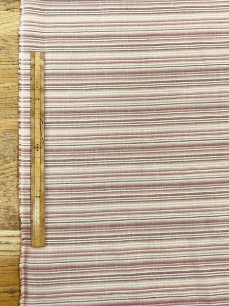 画像3: 生地：綿100％ボーダー柄（赤系） (3)