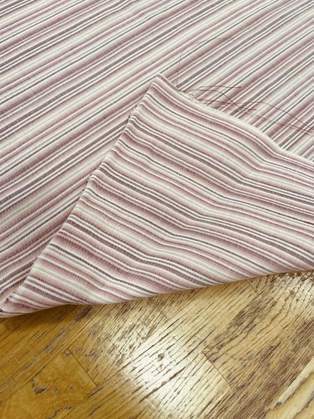 画像4: 生地：綿100％ボーダー柄（赤系） (4)